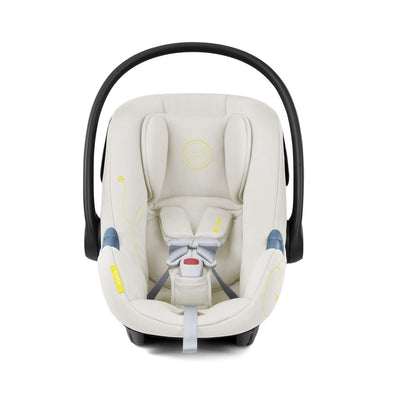 Bebê Conforto Cybex Aton G Swivel Com SensorSafe Seashell Beige - Arnês Ajustável com 11 Posições, Sem Necessidade de Recolocação